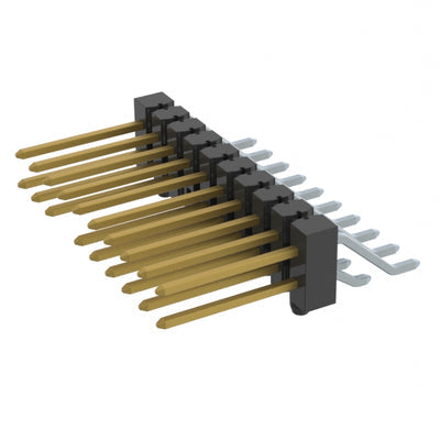 TSM-110-03-L-DH-A-013-P by Samtec Inc. - CONNECTOR HEADER SMD R/A 20POS 2.54MM