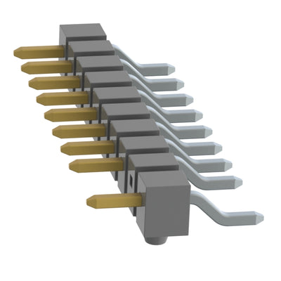 TSM-110-04-S-SH-A-002 by Samtec Inc. - CONNECTOR HEADER SMD R/A 10POS 2.54MM