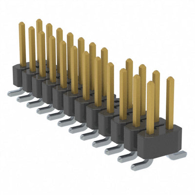 TSM-112-01-L-DV-010 by Samtec Inc. - CONNECTOR HEADER SMD 24POS 2.54MM