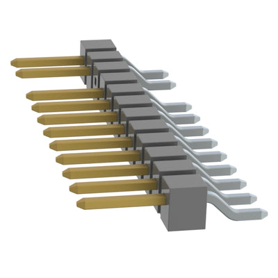 TSM-112-01-L-SH-010 by Samtec Inc. - CONNECTOR HEADER SMD R/A 12POS 2.54MM