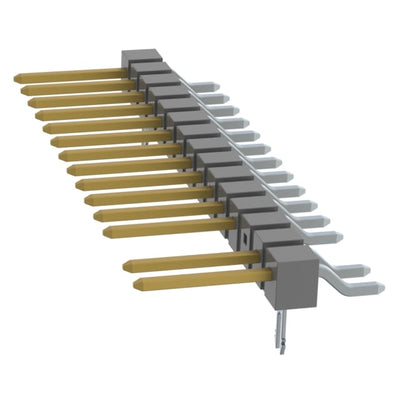 TSM-115-02-L-SH-LC-003 by Samtec Inc. - CONNECTOR HEADER SMD R/A 15POS 2.54MM