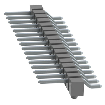 TSM-117-01-T-SH-A-001-K-TR by Samtec Inc. - CONNECTOR HEADER SMD R/A 17POS 2.54MM