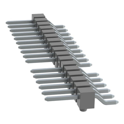 TSM-117-01-T-SH-A-007-K-TR by Samtec Inc. - CONNECTOR HEADER SMD R/A 17POS 2.54MM