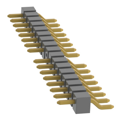 TSM-117-04-G-SH-009 by Samtec Inc. - CONNECTOR HEADER SMD R/A 17POS 2.54MM