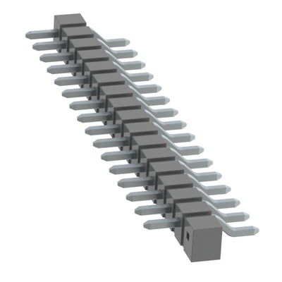 TSM-117-04-TM-SH-001-K-TR by Samtec Inc. - CONNECTOR HEADER SMD R/A 17POS 2.54MM