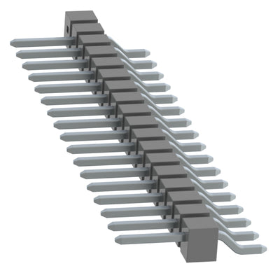 TSM-118-01-T-SH-018 by Samtec Inc. - CONNECTOR HEADER SMD R/A 18POS 2.54MM