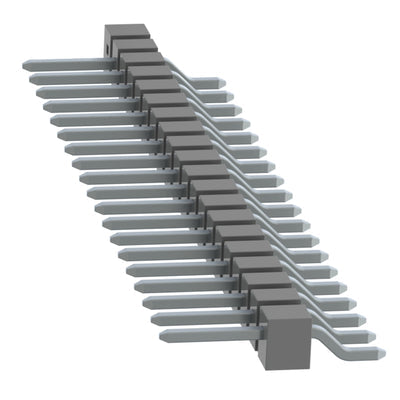 TSM-120-01-T-SH-020 by Samtec Inc. - CONNECTOR HEADER SMD R/A 20POS 2.54MM
