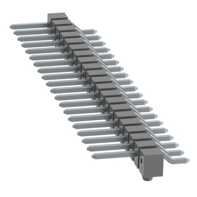TSM-121-01-T-SH-A-001 by Samtec Inc. - CONNECTOR HEADER SMD R/A 21POS 2.54MM