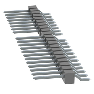 TSM-121-02-T-SH-013 by Samtec Inc. - CONNECTOR HEADER SMD R/A 21POS 2.54MM