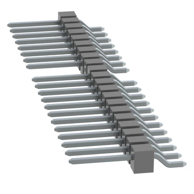 TSM-121-02-T-SH-013-P by Samtec Inc. - CONNECTOR HEADER SMD R/A 21POS 2.54MM