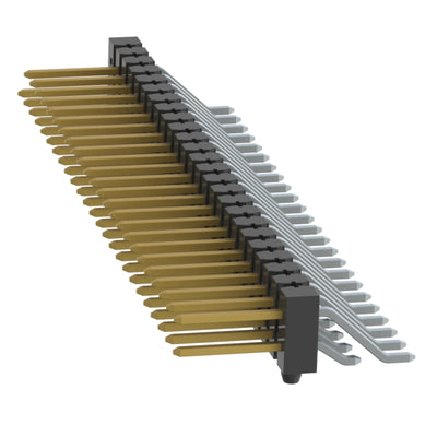 TSM-125-02-S-DH-A-050 by Samtec Inc. - CONNECTOR HEADER SMD R/A 50POS 2.54MM