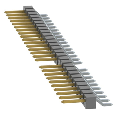 TSM-127-01-L-SH-011 by Samtec Inc. - CONNECTOR HEADER SMD R/A 27POS 2.54MM