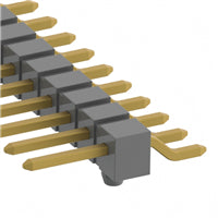 TSM-120-01-G-SH-A by Samtec Inc. - CONNECTOR HEADER SMD R/A 20POS 2.54MM