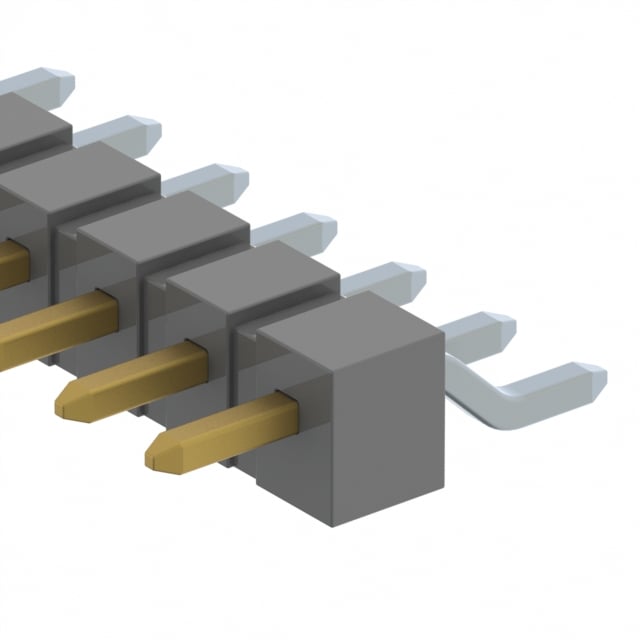 TSM-116-04-S-SH by Samtec Inc. - CONNECTOR HEADER SMD R/A 16POS 2.54MM