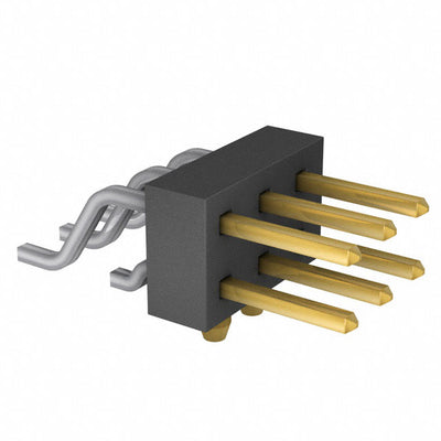 TSM-103-01-L-DH-A by Samtec Inc. - CONNECTOR HEADER SMD R/A 6POS 2.54MM