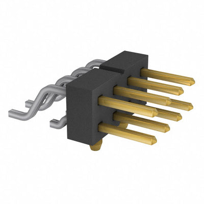 TSM-104-01-L-DH-A-P-TR by Samtec Inc. - CONNECTOR HEADER SMD R/A 8POS 2.54MM