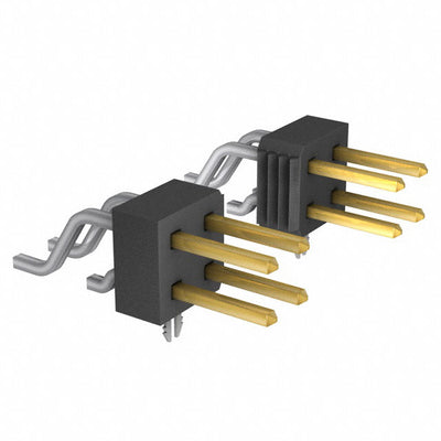 TSM-108-01-S-DH-LC-K by Samtec Inc. - CONNECTOR HEADER SMD R/A 16POS 2.54MM