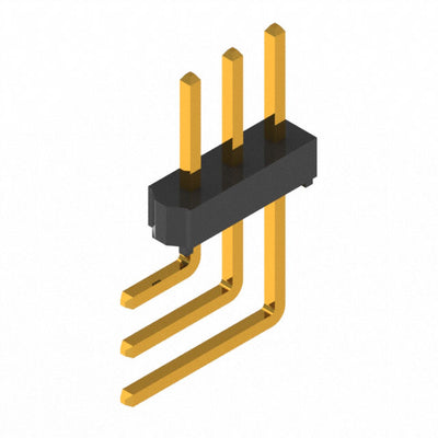 TSW-101-08-G-T-RA by Samtec Inc. - CONNECTOR HEADER R/A 3POS