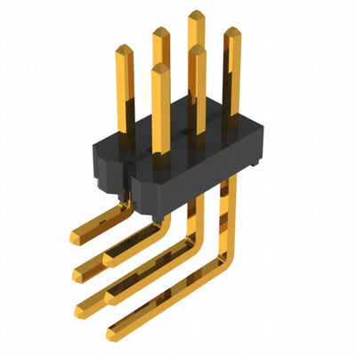 TSW-102-08-G-T-RA by Samtec Inc. - CONNECTOR HEADER R/A 6POS 2.54MM