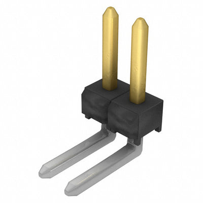 TSW-102-22-L-S-RA by Samtec Inc. - CONNECTOR HEADER R/A 2POS 2.54MM