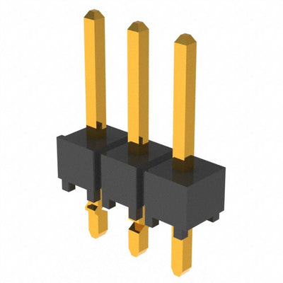 TSW-103-07-G-S-LL by Samtec Inc. - CONNECTOR HEADER VERT 3POS 2.54MM