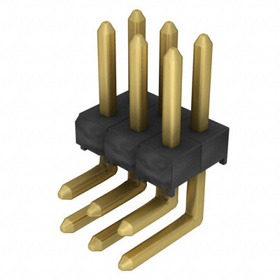 TSW-103-08-G-D-RA by Samtec Inc. - CONNECTOR HEADER R/A 6POS 2.54MM