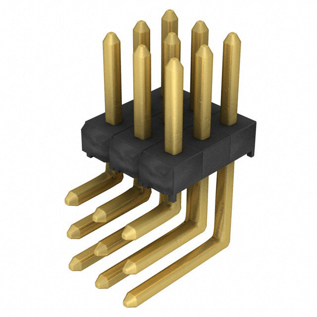 TSW-103-08-G-T-RA by Samtec Inc. - CONNECTOR HEADER R/A 9POS 2.54MM
