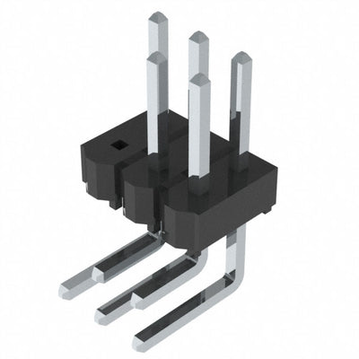 TSW-103-08-T-D-RA-001 by Samtec Inc. - CONNECTOR HEADER R/A 6POS 2.54MM