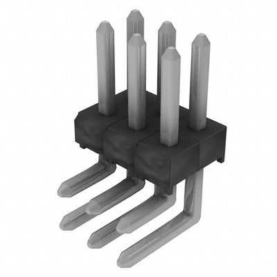 TSW-103-08-T-D-RA by Samtec Inc. - CONNECTOR HEADER R/A 6POS 2.54MM