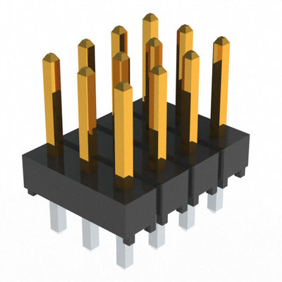 TSW-104-07-L-T by Samtec Inc. - CONNECTOR HEADER VERT 12POS 2.54MM