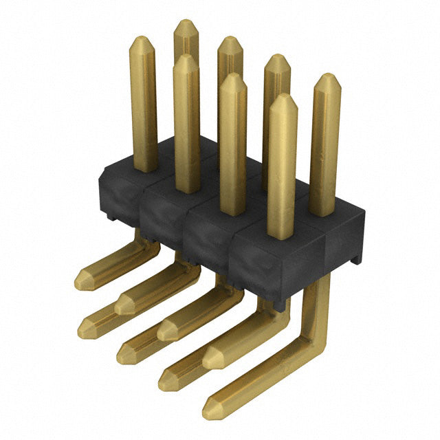 TSW-104-08-G-D-RA by Samtec Inc. - CONNECTOR HEADER R/A 8POS 2.54MM