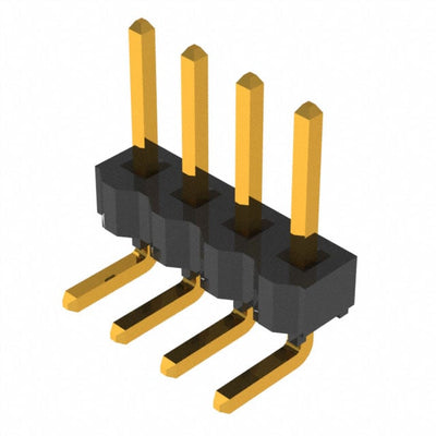 TSW-104-08-G-S-RA by Samtec Inc. - CONNECTOR HEADER R/A 4POS 2.54MM