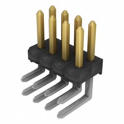 TSW-104-08-F-D-RA by Samtec Inc. - CONNECTOR HEADER R/A 8POS 2.54MM