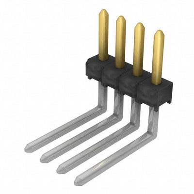 TSW-104-10-L-S-RE by Samtec Inc. - CONNECTOR HEADER R/A 4POS 2.54MM
