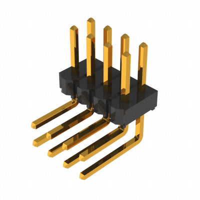 TSW-104-22-G-D-RA by Samtec Inc. - CONNECTOR HEADER R/A 8POS 2.54MM