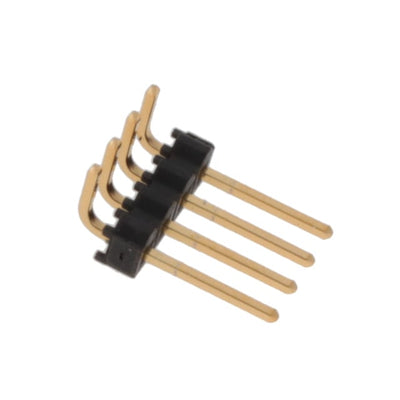 TSW-104-25-G-S-RA by Samtec Inc. - CONNECTOR HEADER R/A 4POS 2.54MM