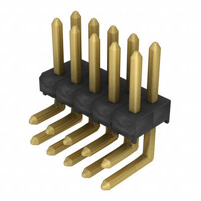 TSW-105-08-G-D-RA by Samtec Inc. - CONNECTOR HEADER R/A 10POS 2.54MM