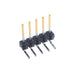 TSW-105-25-S-S-RA by Samtec Inc. - CONNECTOR HEADER R/A 5POS 2.54MM