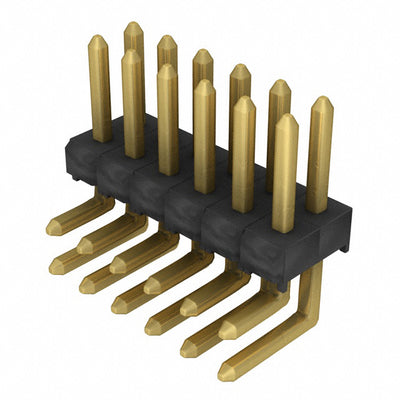 TSW-106-08-G-D-RA by Samtec Inc. - CONNECTOR HEADER R/A 12POS 2.54MM