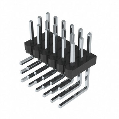 TSW-106-08-T-T-RA by Samtec Inc. - CONNECTOR HEADER R/A 18POS 2.54MM