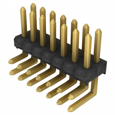 TSW-107-08-G-D-RA by Samtec Inc. - CONNECTOR HEADER R/A 14POS 2.54MM