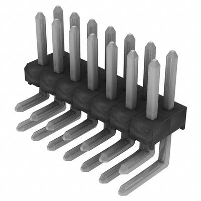 TSW-107-08-T-D-RA by Samtec Inc. - CONNECTOR HEADER R/A 14POS 2.54MM