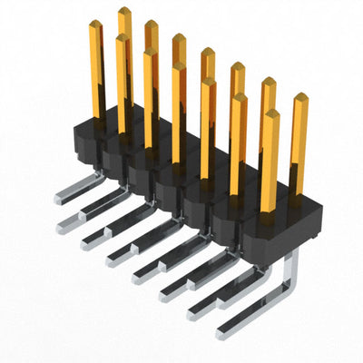 TSW-107-25-L-D-RA by Samtec Inc. - CONNECTOR HEADER R/A 14POS 2.54MM