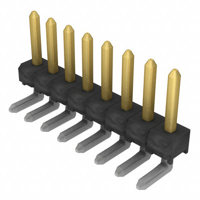 TSW-108-08-L-S-RA by Samtec Inc. - CONNECTOR HEADER R/A 8POS 2.54MM