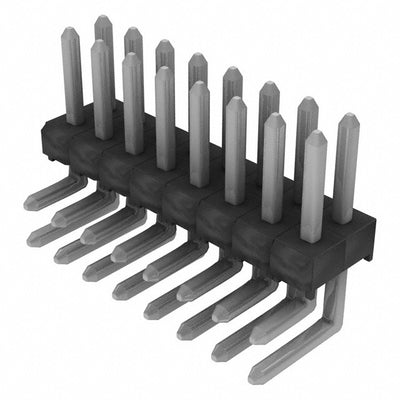 TSW-108-08-T-D-RA by Samtec Inc. - CONNECTOR HEADER R/A 16POS 2.54MM