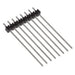 TSW-108-20-T-S by Samtec Inc. - CONNECTOR HEADER VERT 8POS 2.54MM