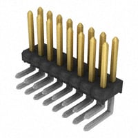 TSW-108-25-L-D-RA by Samtec Inc. - CONNECTOR HEADER R/A 16POS 2.54MM