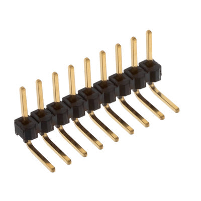 TSW-109-22-G-S-RA by Samtec Inc. - CONNECTOR HEADER R/A 9POS 2.54MM