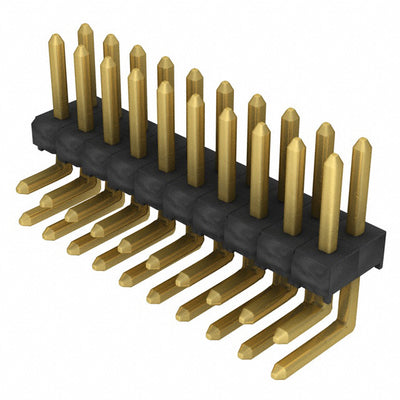 TSW-110-08-G-D-RA by Samtec Inc. - CONNECTOR HEADER R/A 20POS 2.54MM