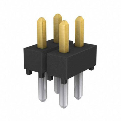 TSW-102-06-S-D by Samtec Inc. - CONNECTOR HEADER VERT 4POS 2.54MM
